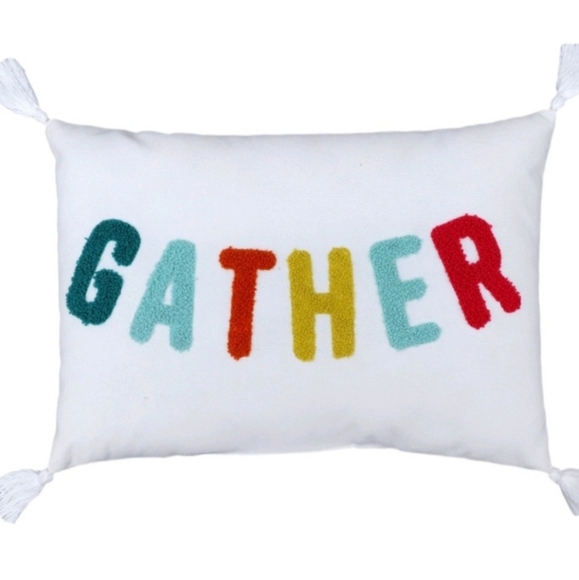 Gather Decorative Throw Pillow 14x10 inch - Picture 1 of 3